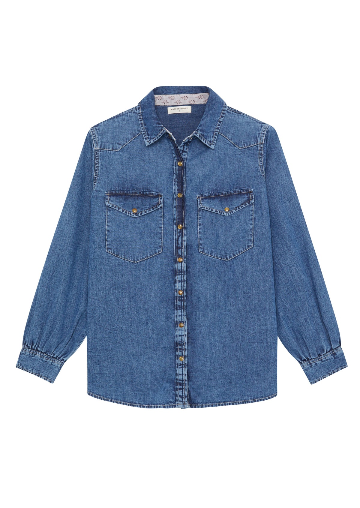 Maison Hotel Lenny Blouse - Denim