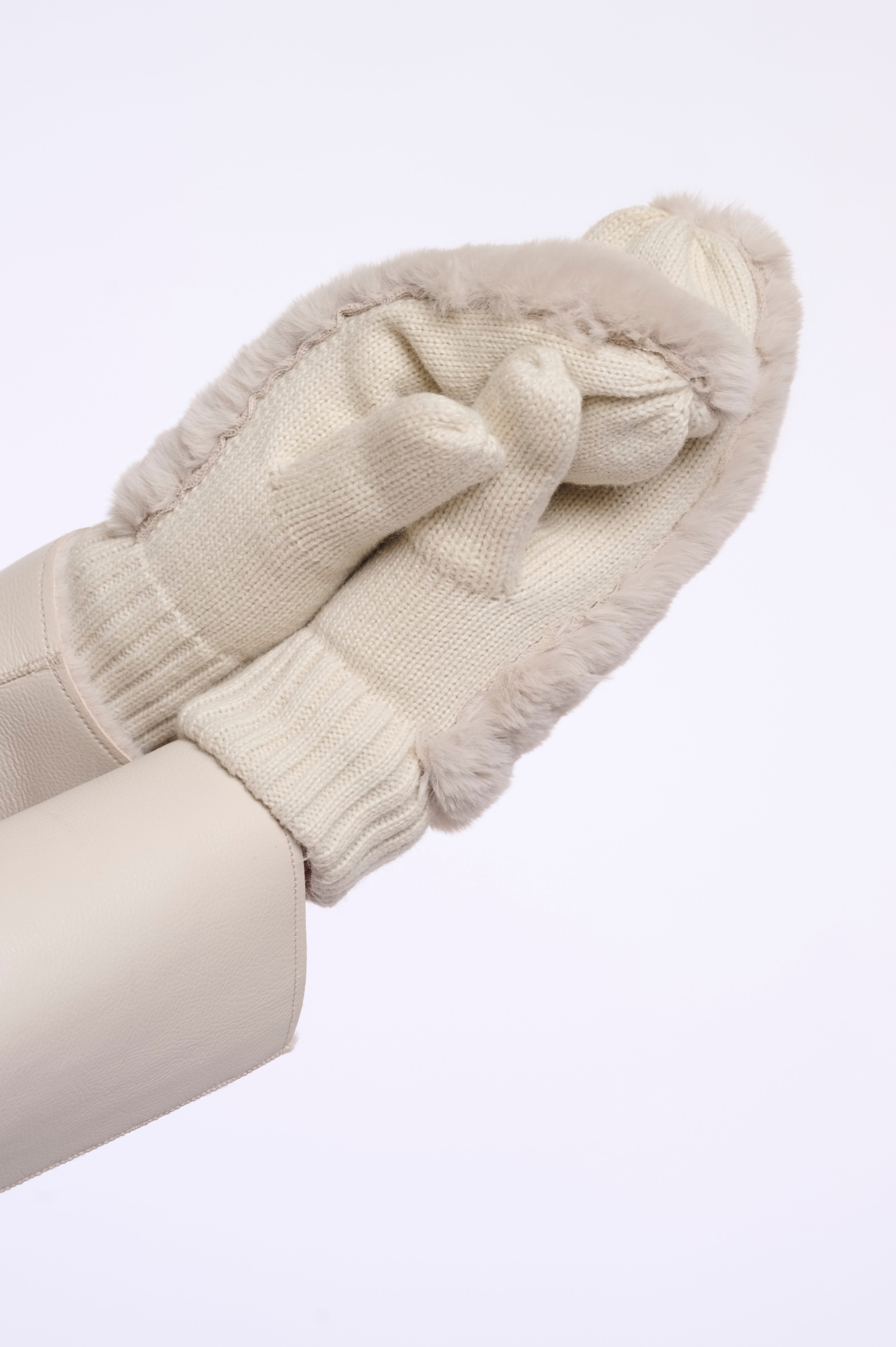 Rino & Pelle Oxo Fur Gloves - Birch