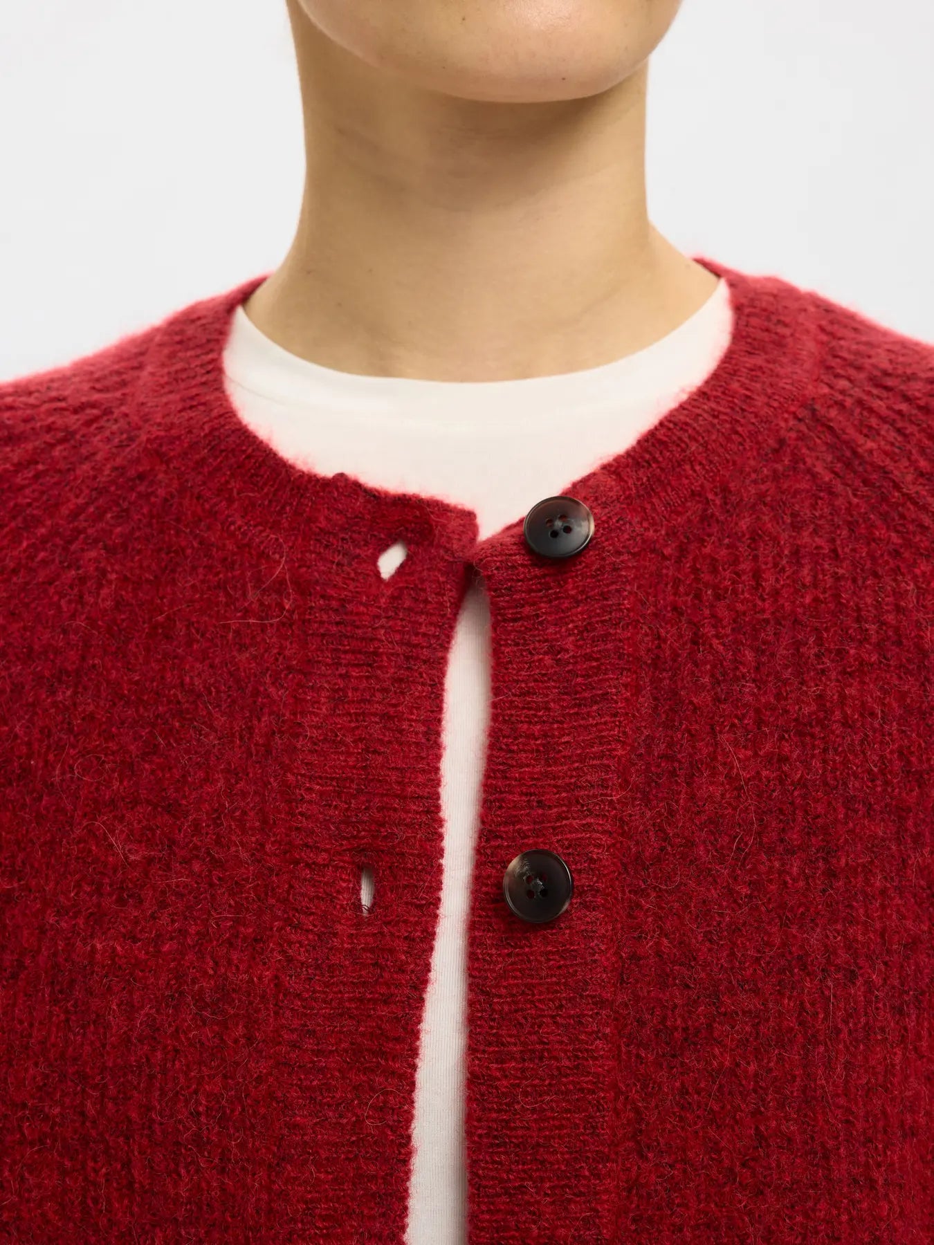 Selected Femme Lulu Cardigan - Red
