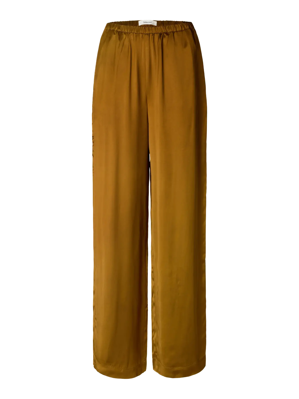 Selected Vida Satin Wide Pant - Monk Robe