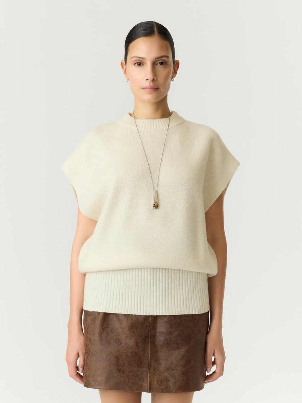 YAS Esli Knit Jumper - Cream
