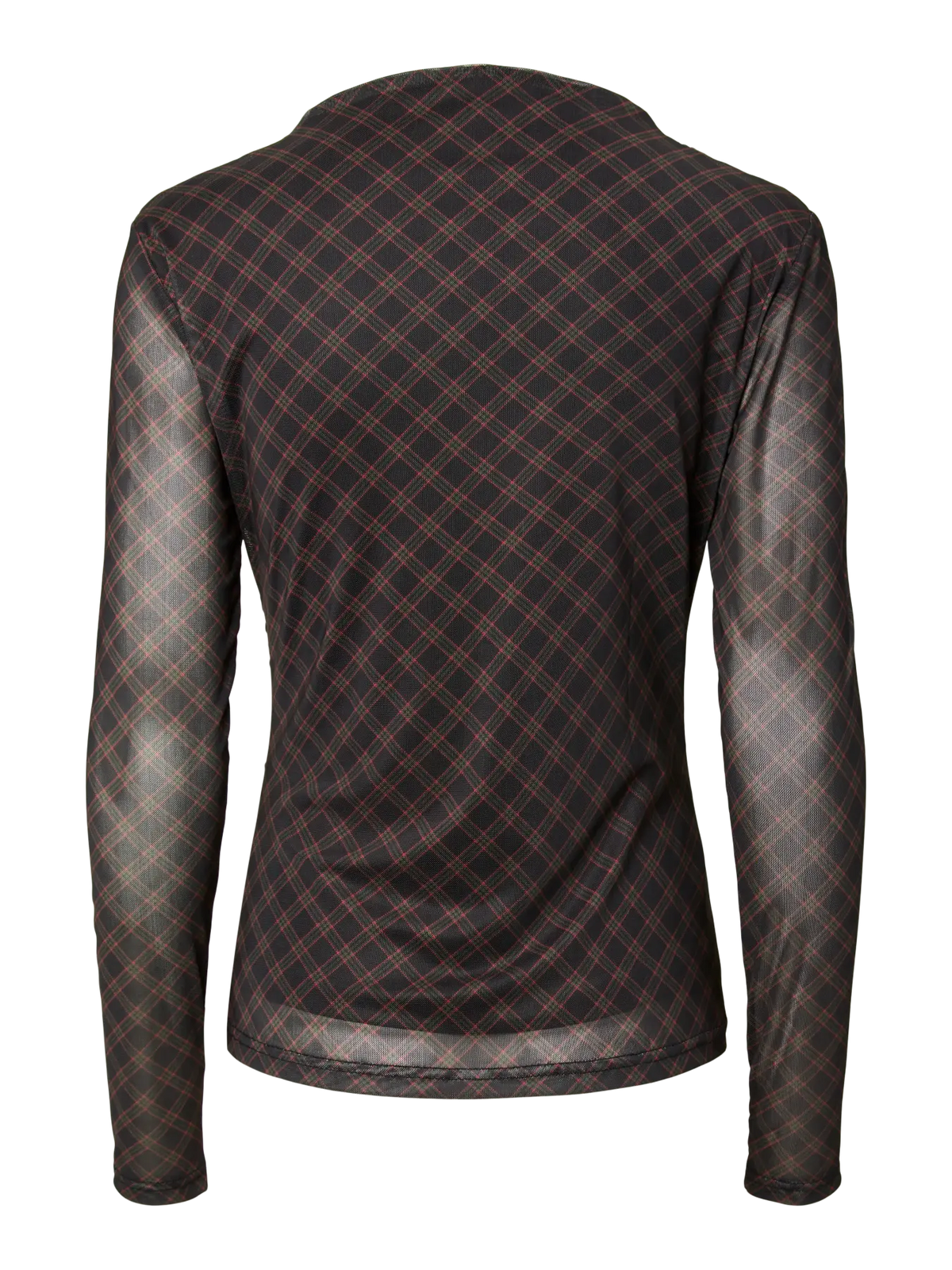YAS Lunua Mesh Check Top