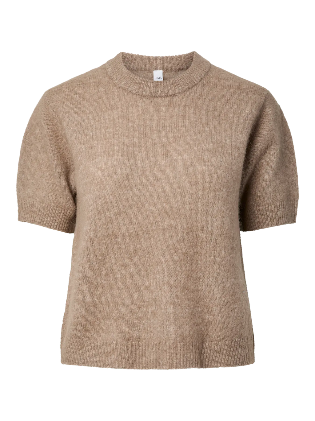 YAS Johi Short Sleeve Knit - Oat