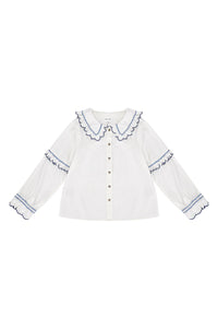 Seventy + Mochi Pheobe Long Sleeve Blouse - Electric Blue