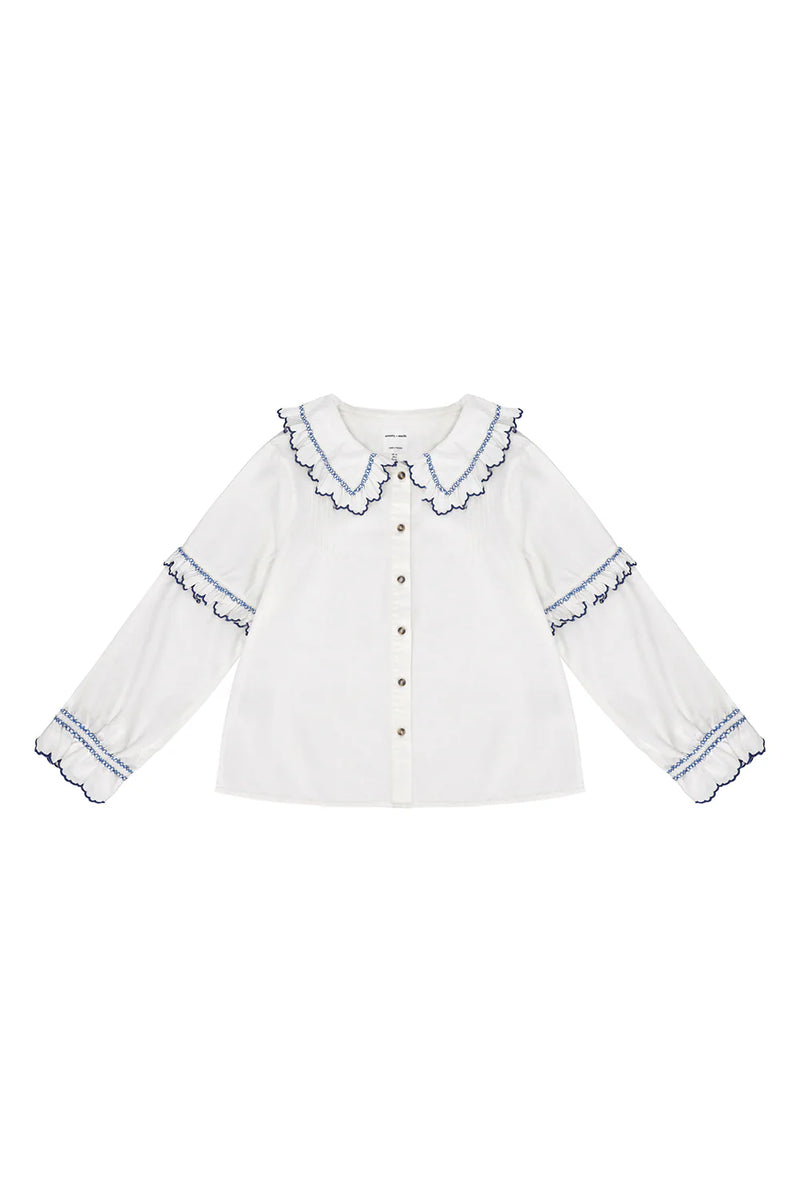Seventy + Mochi Pheobe Long Sleeve Blouse - Electric Blue