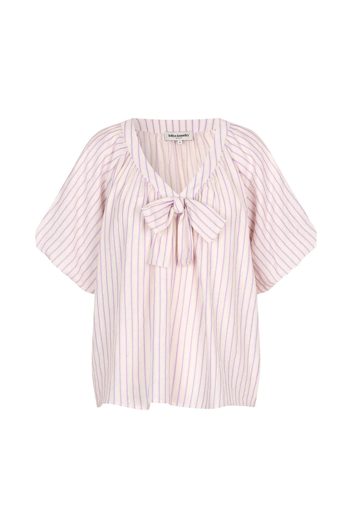 Lollys Laundry Pine Blouse - Lilac Stripe