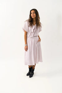 Lollys Laundry Pine Blouse - Lilac Stripe