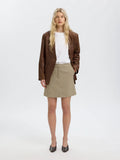Selected Elara Check Skirt
