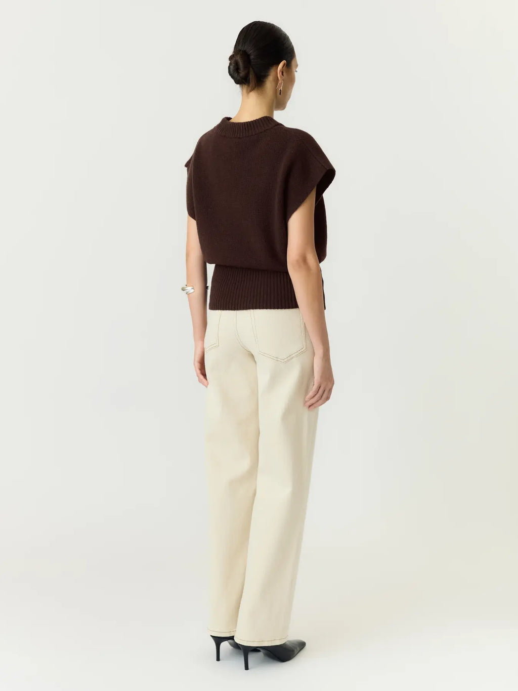 YAS Esli Knit Jumper - Brown