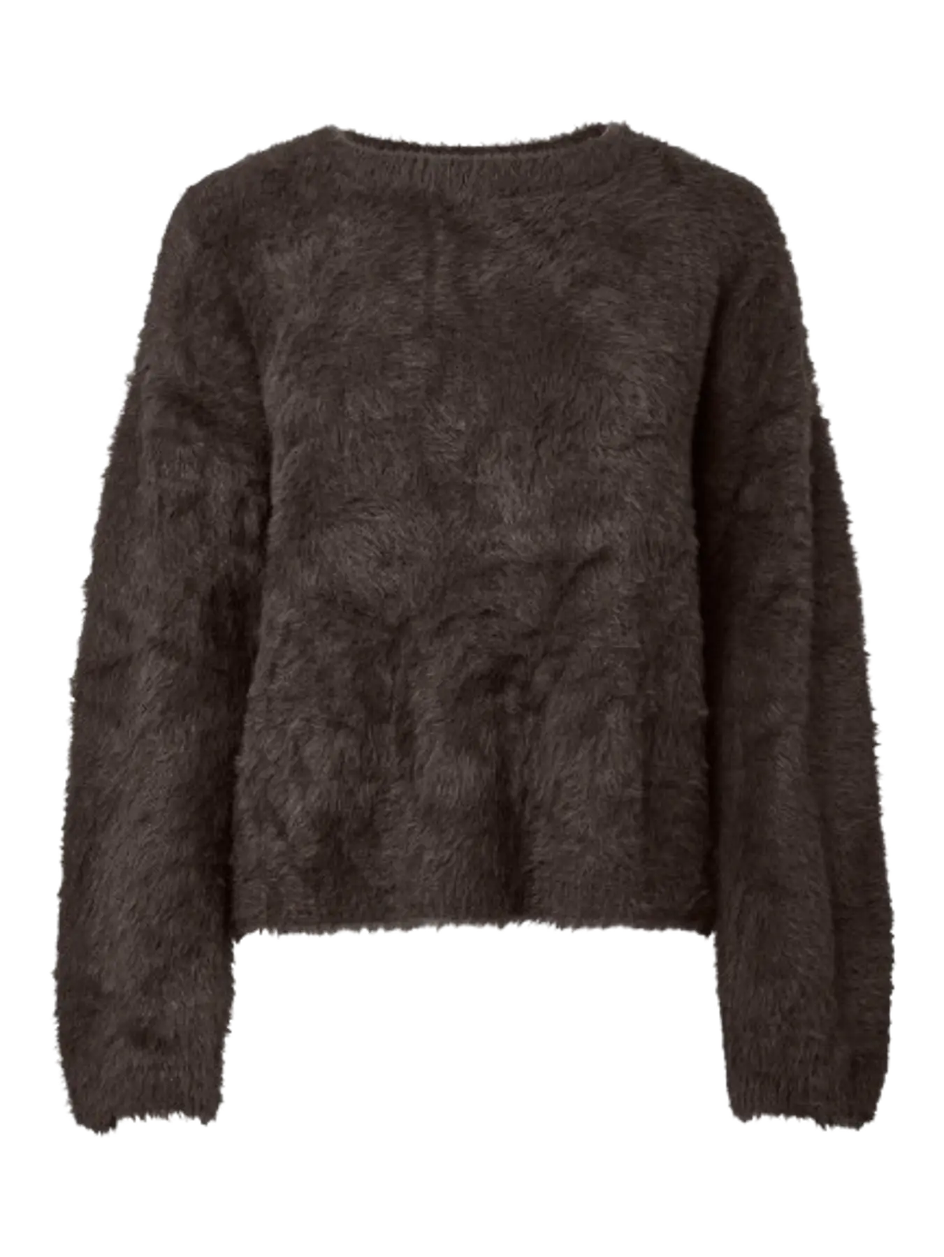 Yas Malli Fluffy Jumper - Coffee