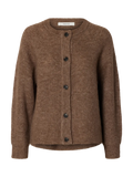Selected Femme Lulu Cardigan - Chocolate Chip