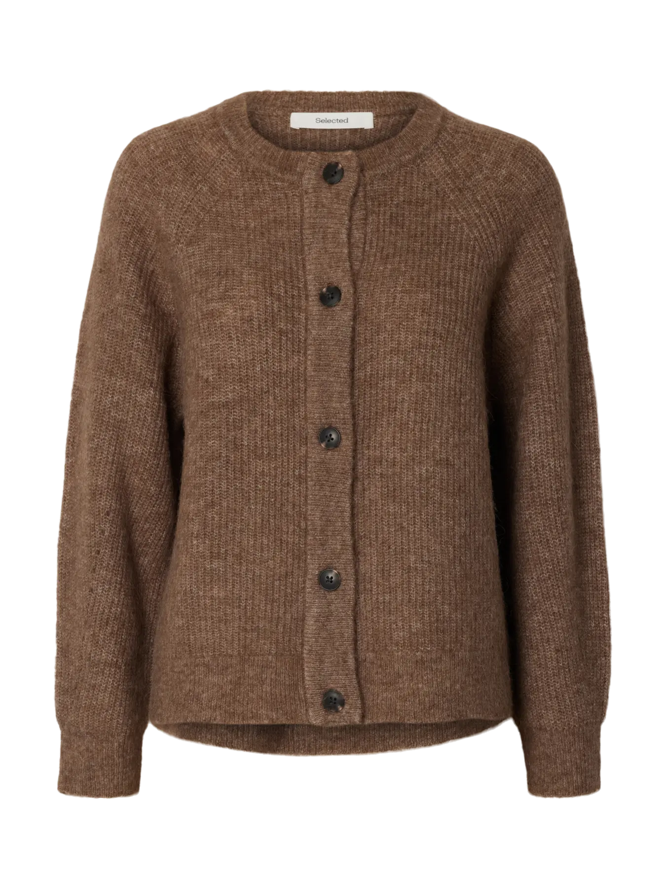Selected Femme Lulu Cardigan - Chocolate Chip