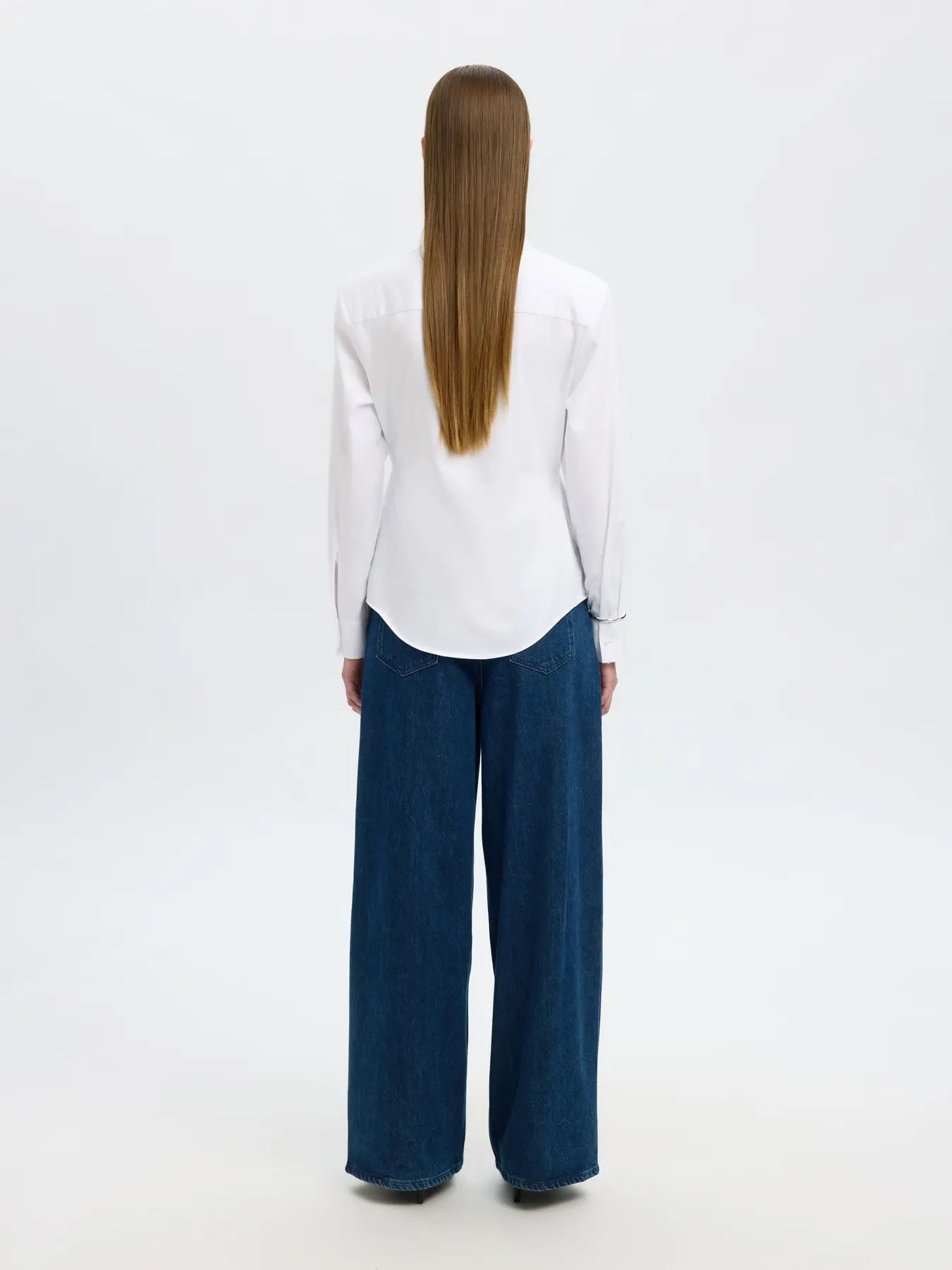 Selected Femme Nicolina Shirt - White