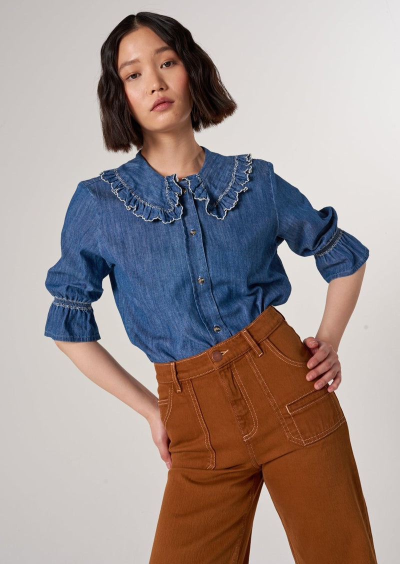 Seventy + Mochi Daisy Blouse - Indigo