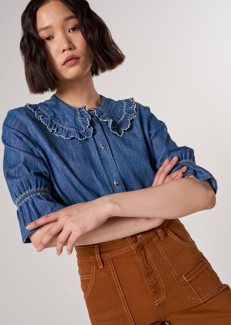 Seventy + Mochi Daisy Blouse - Indigo