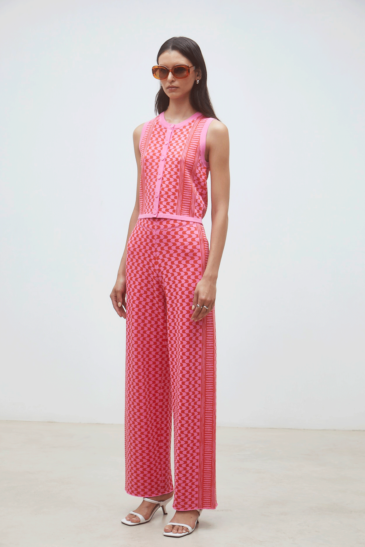 Suncoo Knitted Gablesi Gillet - Rose