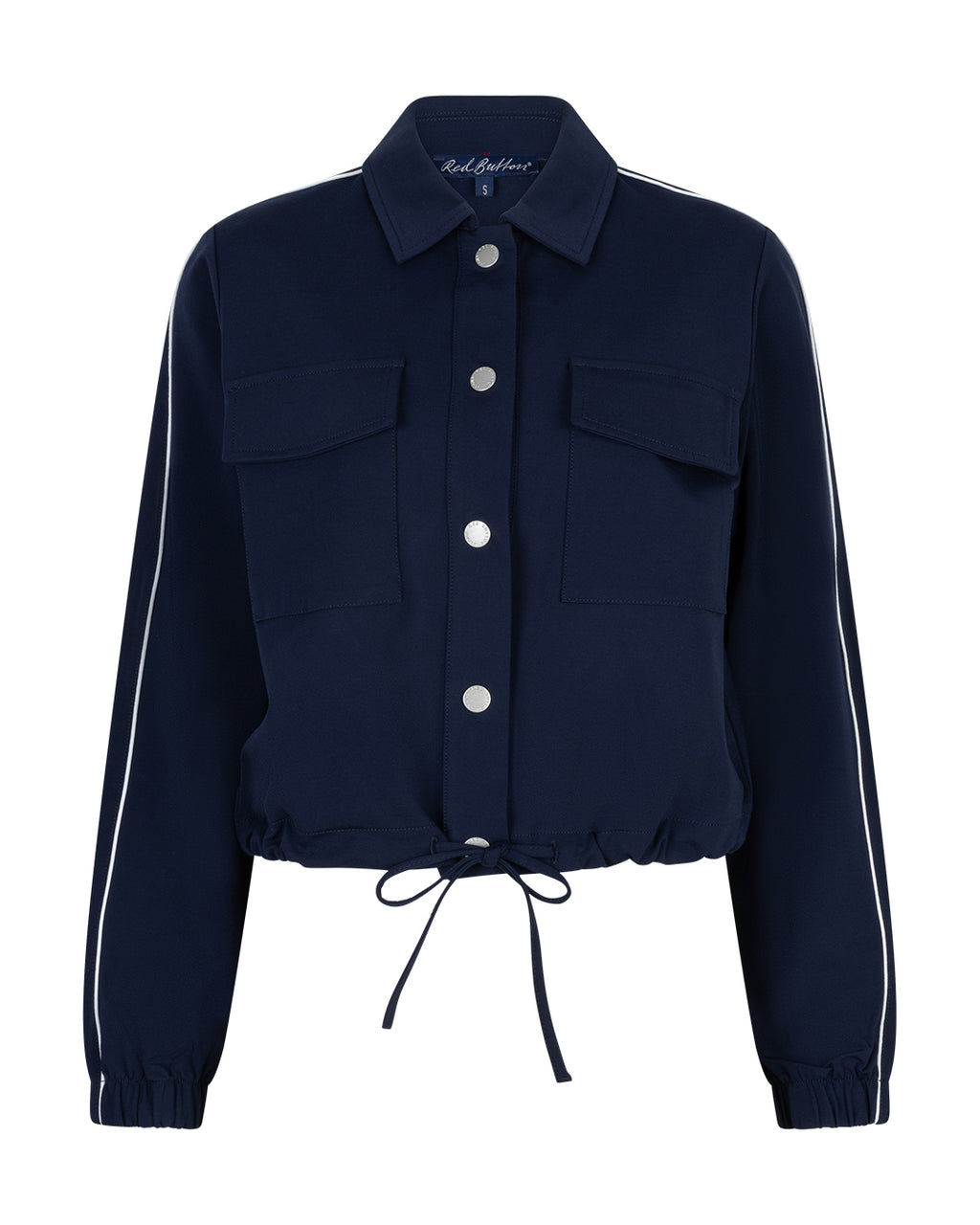 Red Button Juno Jacket - Dark Blue