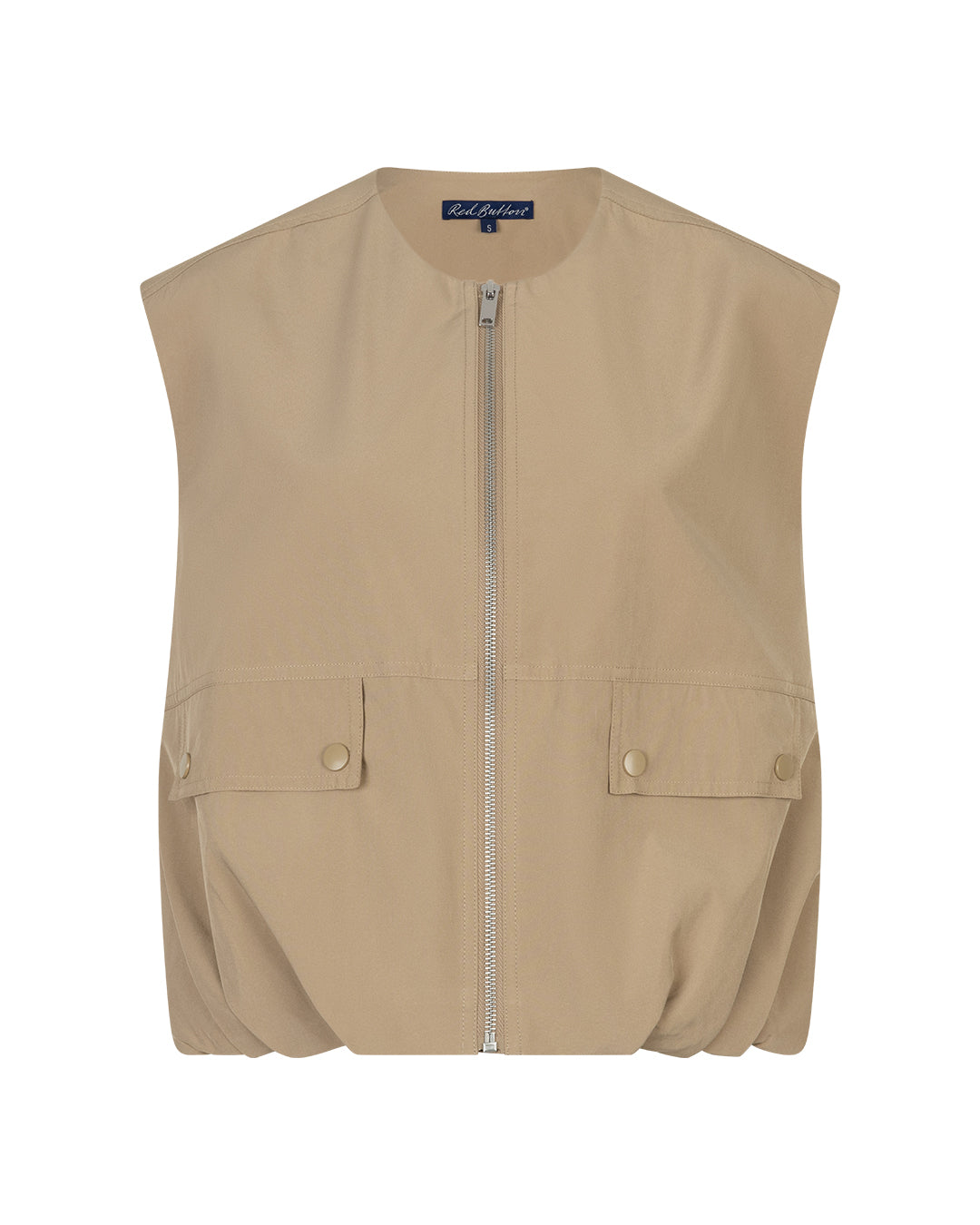 Red Button Ivy Waistcoat - Sand