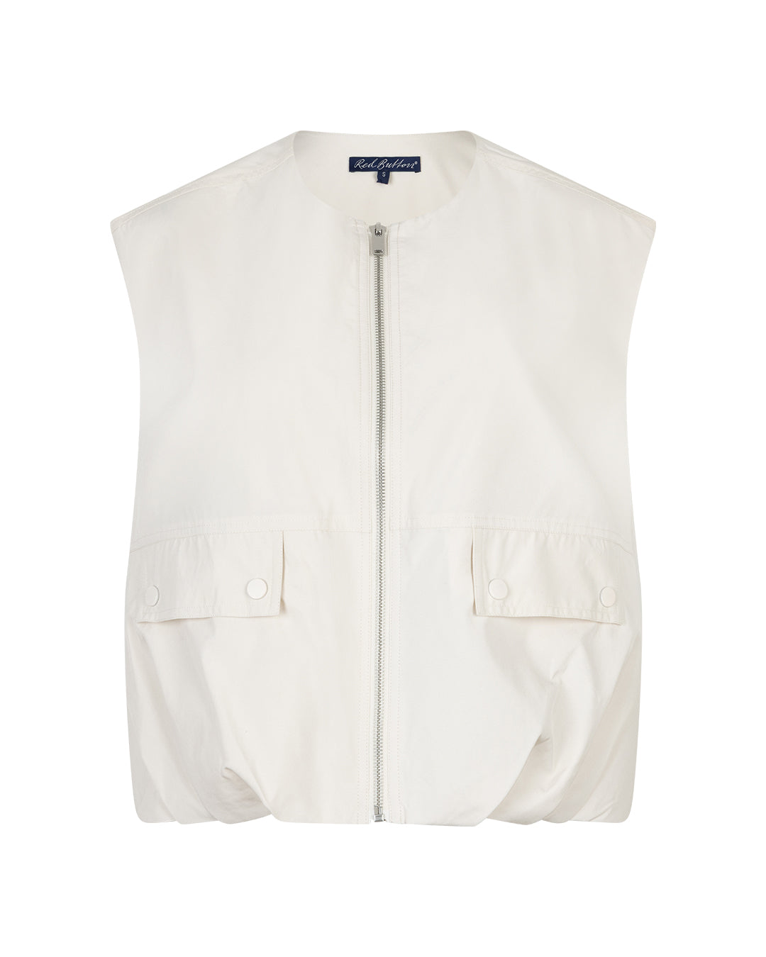 Red Button Ivy Waistcoat - Ivory