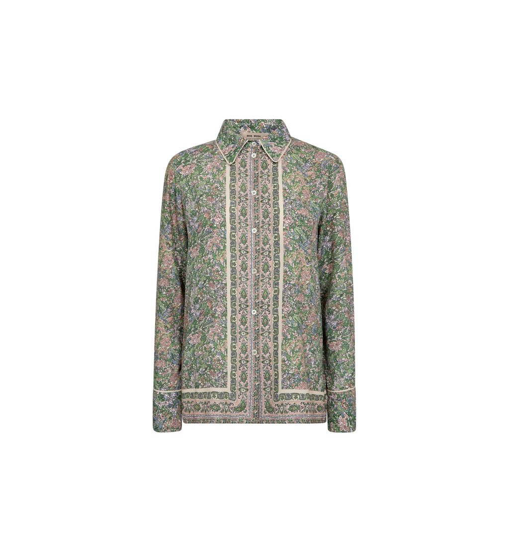 Mos Mosh Flowish Shirt - Green