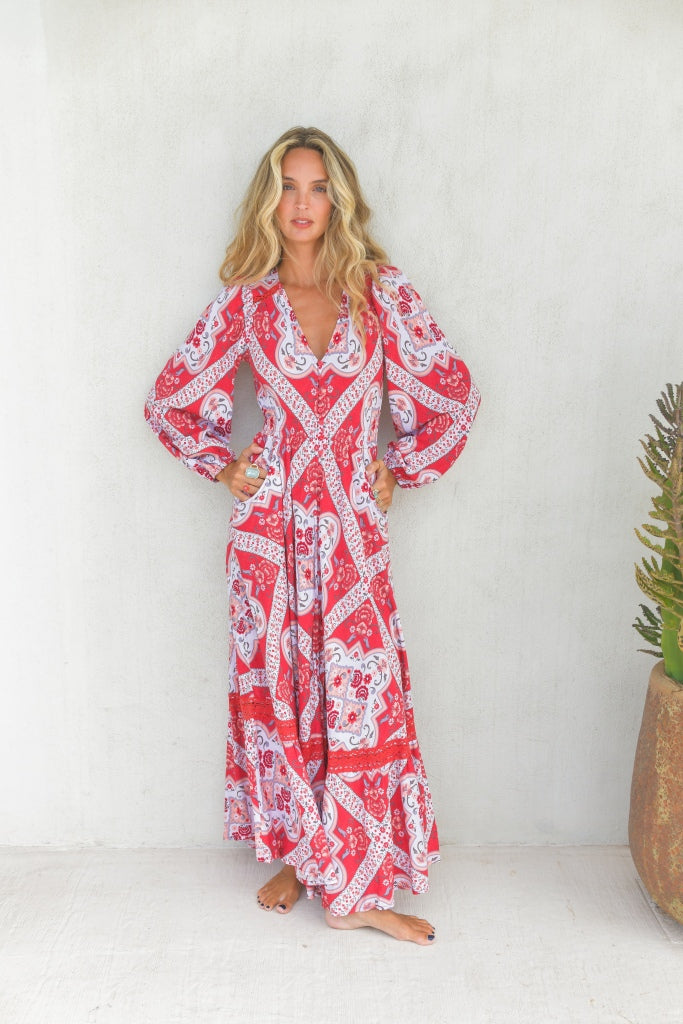 Jaase Carmen Maxi - Rosa Print