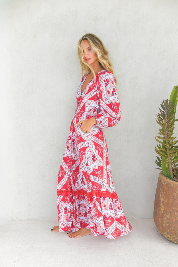 Jaase Carmen Maxi - Rosa Print