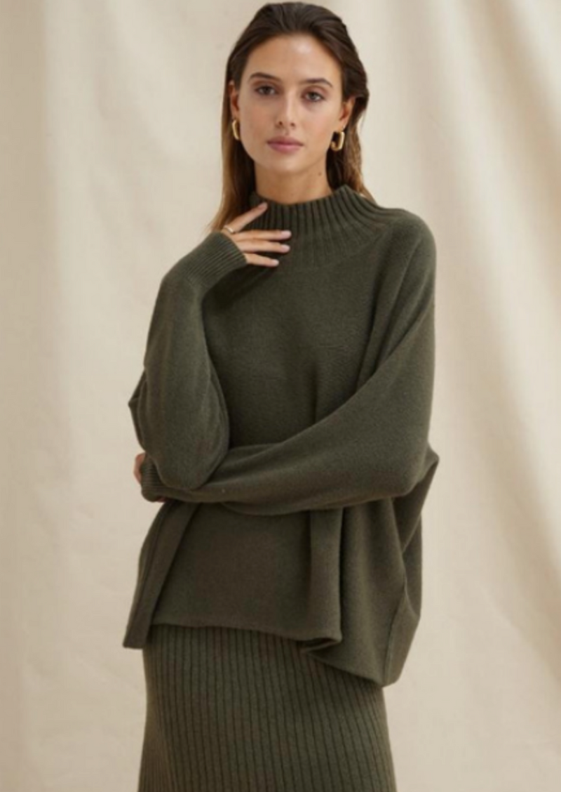 Charli Alma Sweater - Khaki