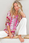 Jaase Boheme Blouse - Lost Tribe Print