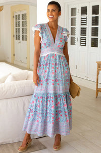 Aspiga Pippa Block Print Dress
