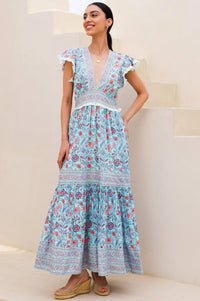 Aspiga Pippa Block Print Dress