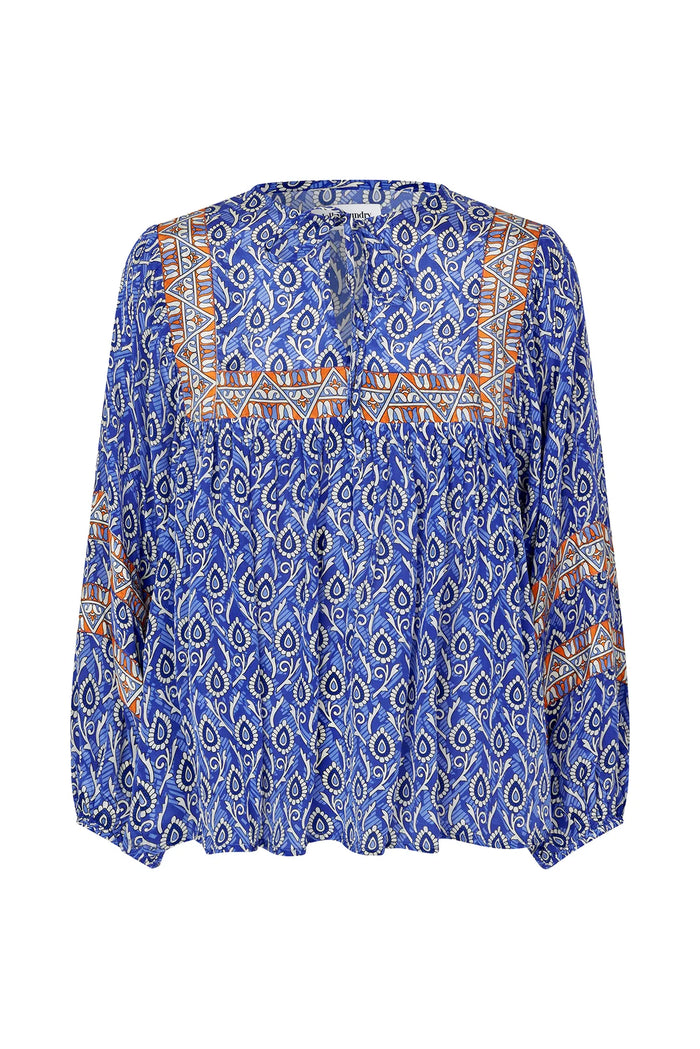 Lollys Laundry Teel Blouse - Blue