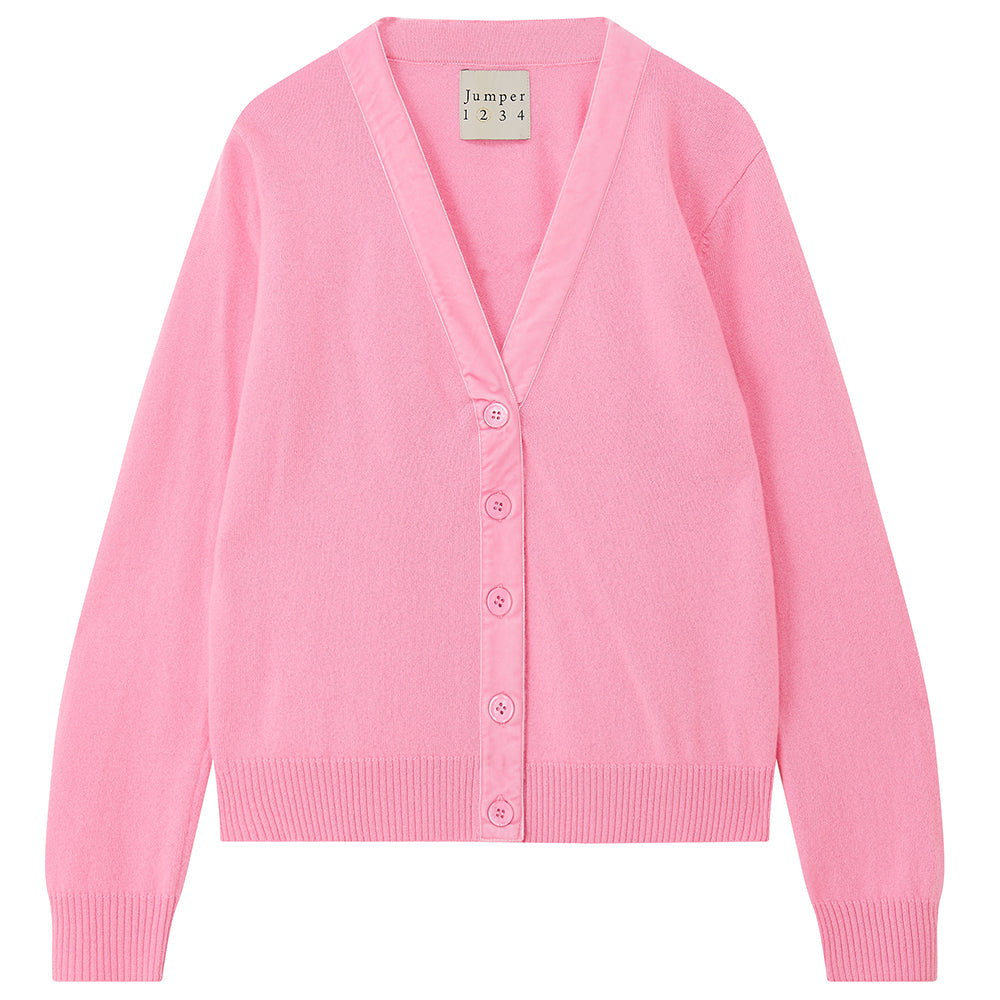 Jumper 1234 Velvet Little Cardi - Candy