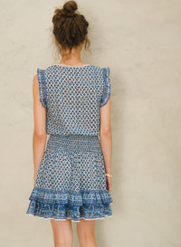 M.A.B.E Viti Print Dress - Blue