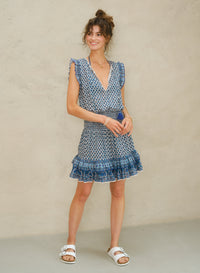 M.A.B.E Viti Print Dress - Blue