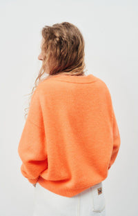 American Vintage Vitow Jumper - Fluorescent Carrot