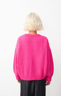 American Vintage Vitow Jumper - Neon Pink