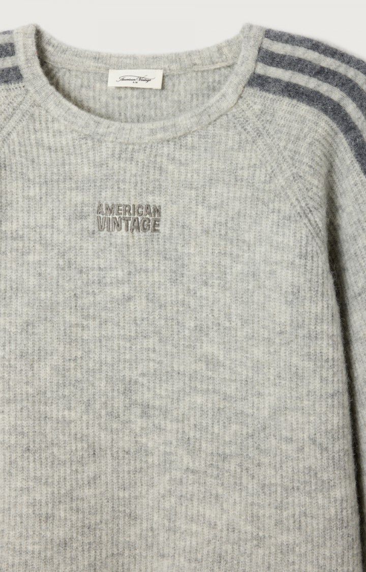 American Vintage Vitow Stripe Jumper - Grey