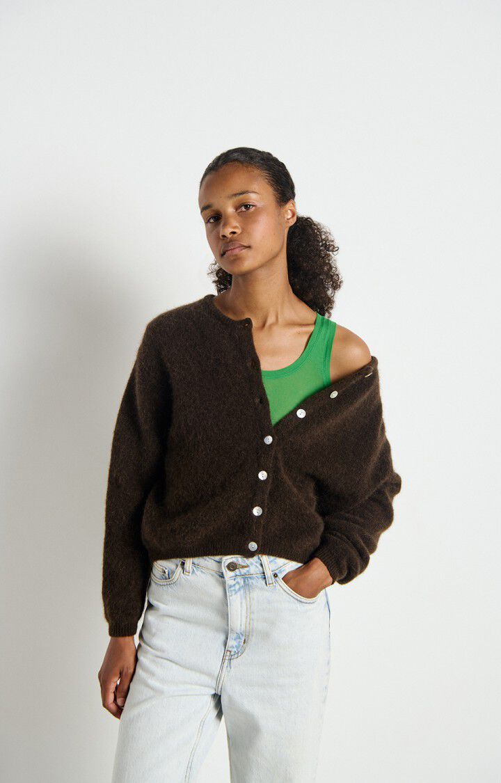 American Vintage Vitow Cardigan - Cafe Chine