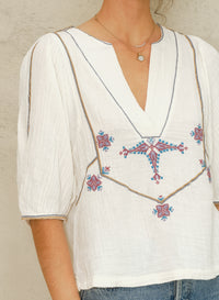 M.A.B.E Vivienne Top - Ecru
