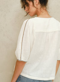 M.A.B.E Vivienne Top - Ecru