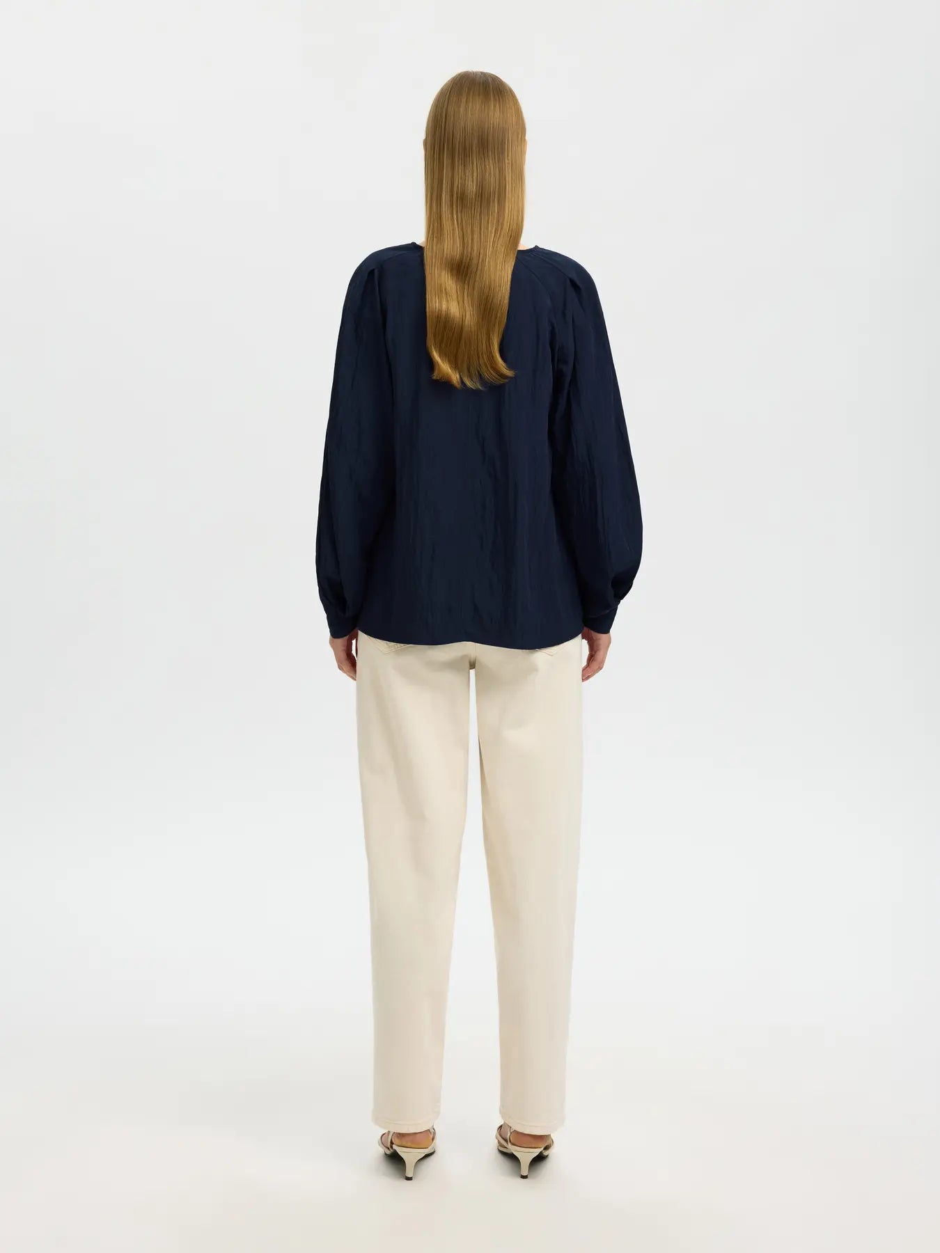 Selected Fiona Blouse - Navy
