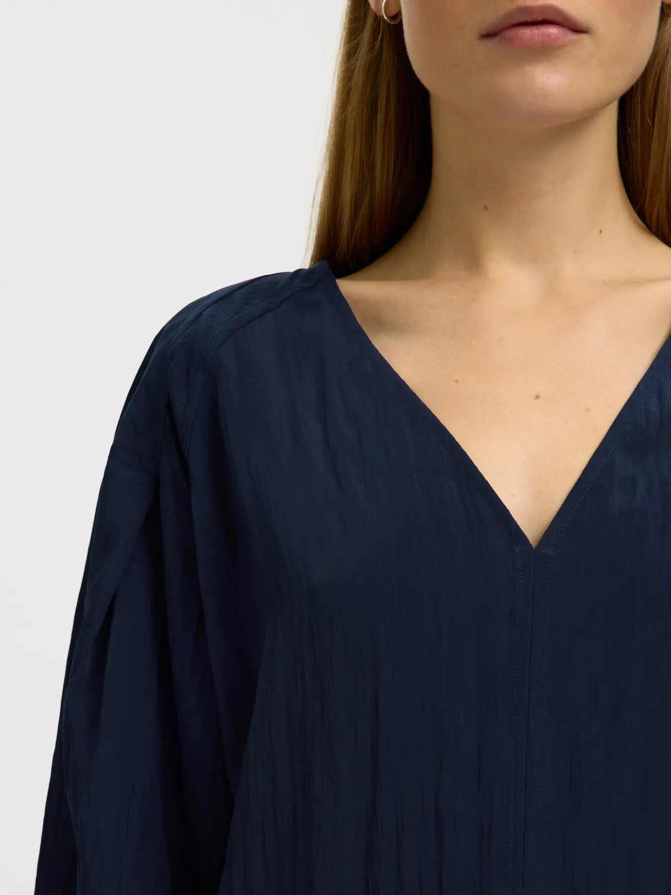Selected Fiona Blouse - Navy