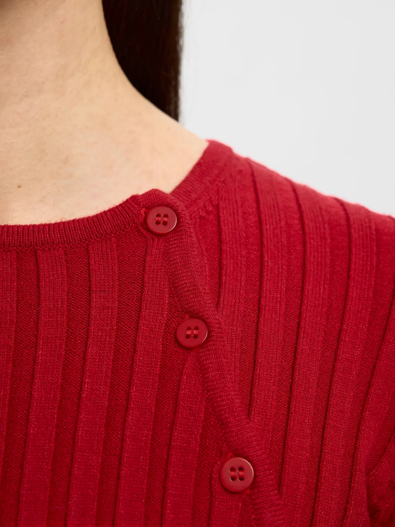 Selected Femme Helen Knit - Red