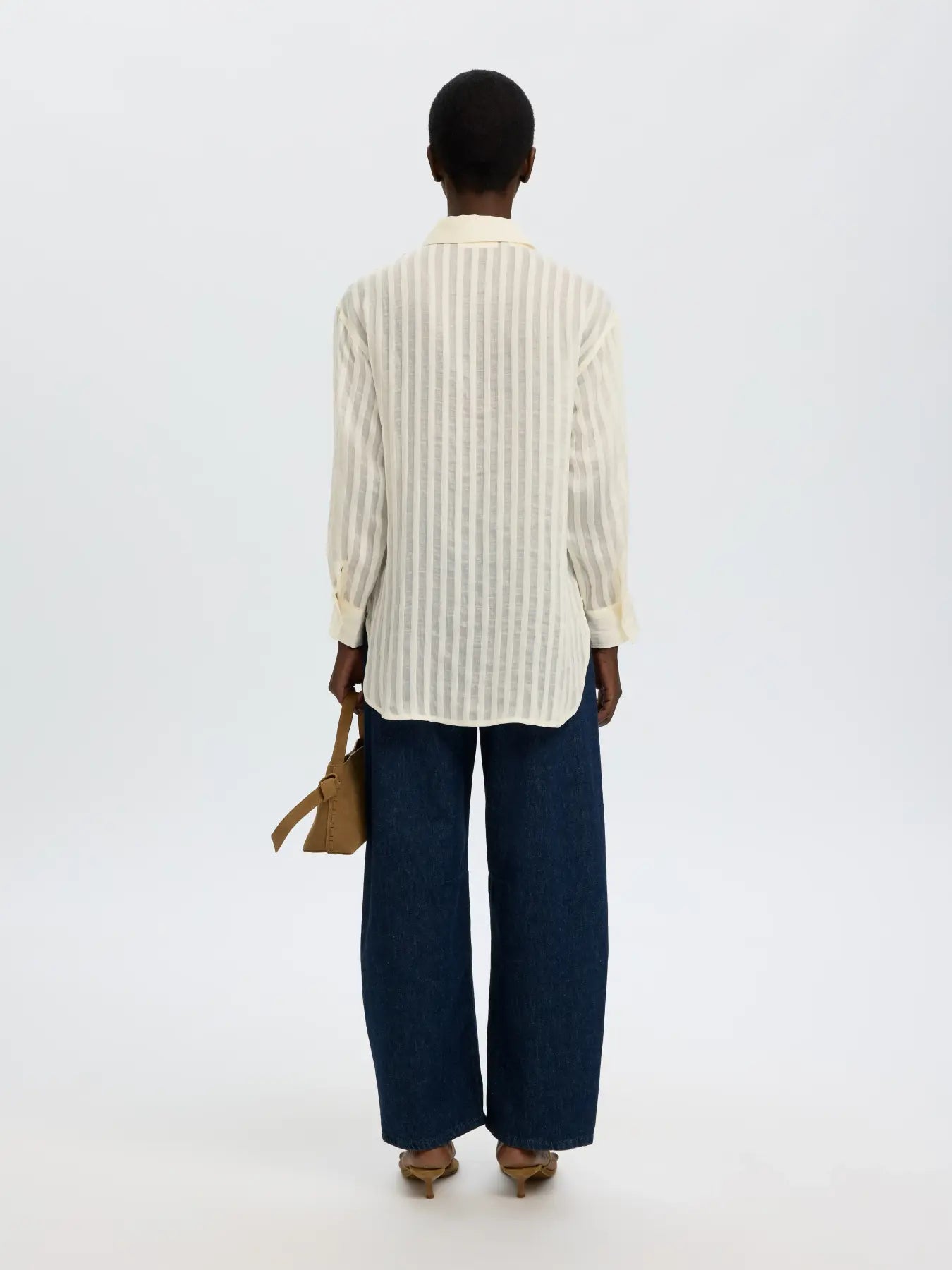 Selected Toran Oversized Shirt - Egret