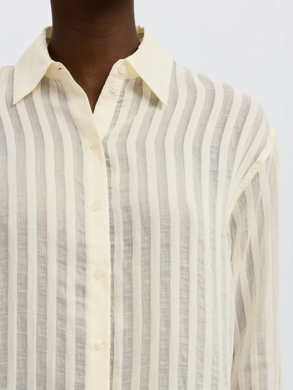 Selected Toran Oversized Shirt - Egret