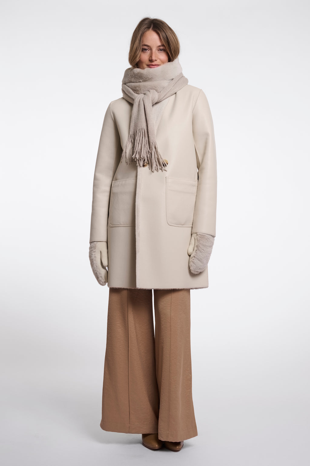 Rino & Pelle Vlien Scarf - Birch
