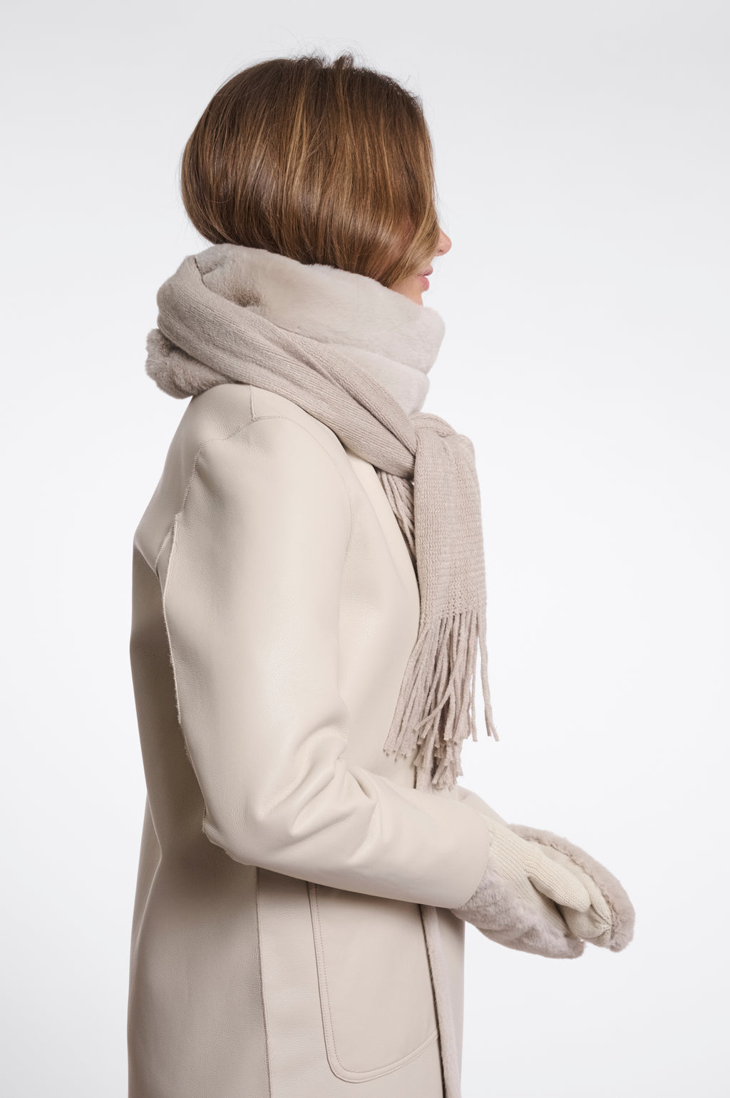 Rino & Pelle Vlien Scarf - Birch