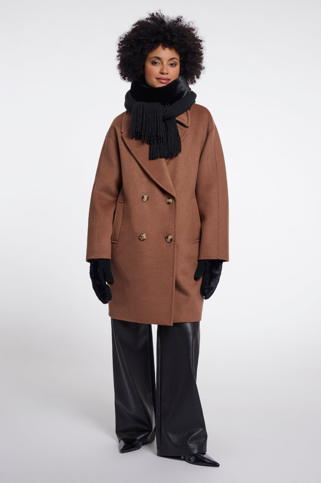 Rino & Pelle Vlien Scarf - Black