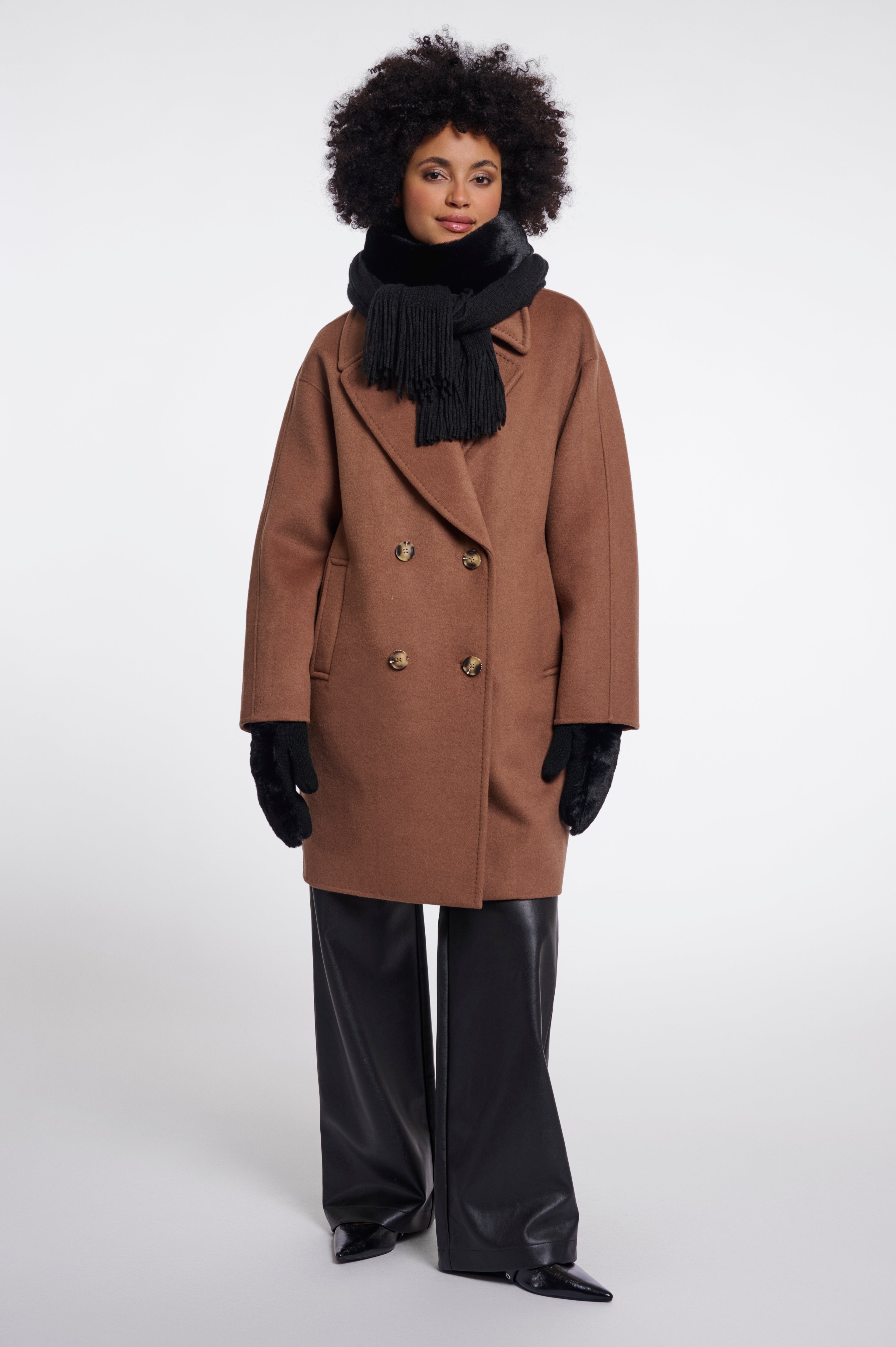 Rino & Pelle Vlien Scarf - Black