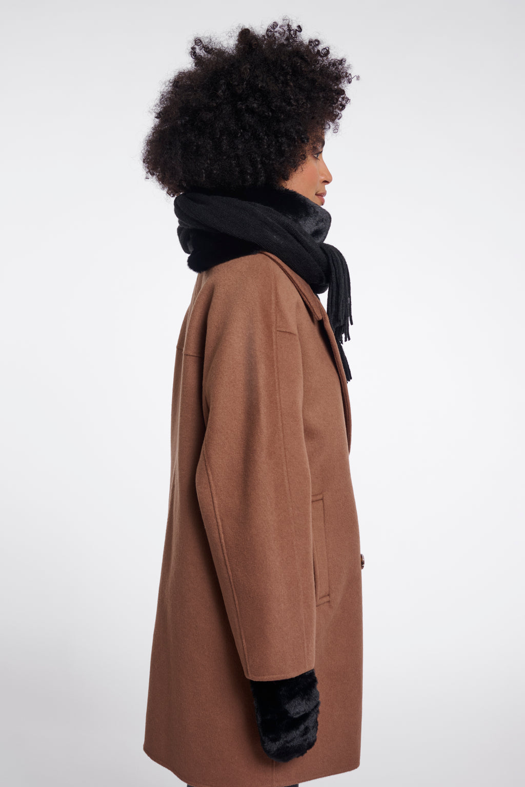 Rino & Pelle Vlien Scarf - Black